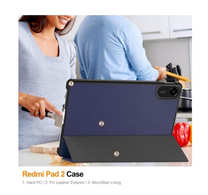 Magnetic Stand Case for Xiaomi Redmi Pad SE 8.7, Full Wrap